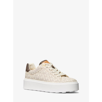 Michael Kors Romey Two-Tone Logo Platform Sneaker