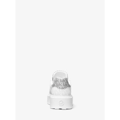 Michael Kors Romey Metallic Two-Tone Signature Logo Platform Sneaker