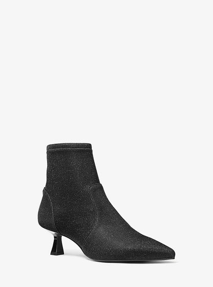 Michael Kors Amali Glitter Chain-Mesh Kitten Boot
