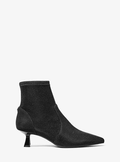 Michael Kors Amali Glitter Chain-Mesh Kitten Boot