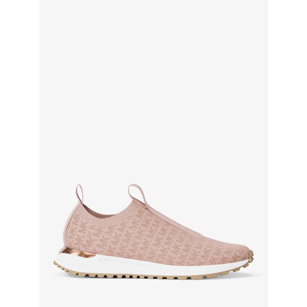 Michael Kors Bodie Metallic Logo Knit Slip-On Sneaker