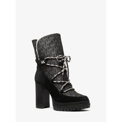 Michael Kors Culver Mixed-Media Platform Boot
