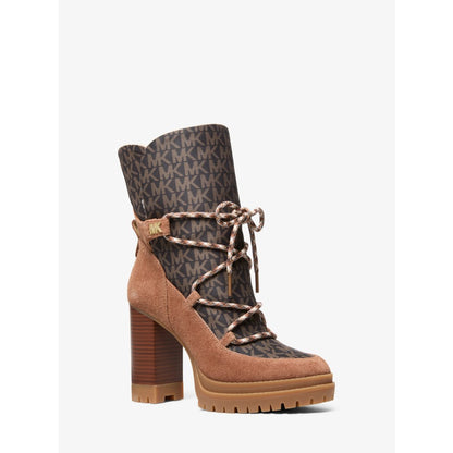 Michael Kors Culver Mixed-Media Platform Boot