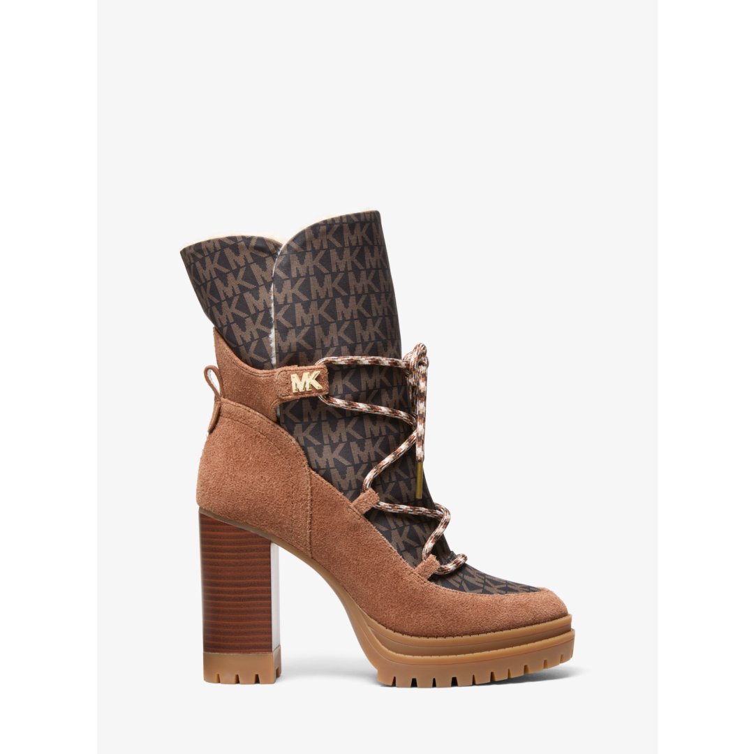 Michael Kors Culver Mixed-Media Platform Boot