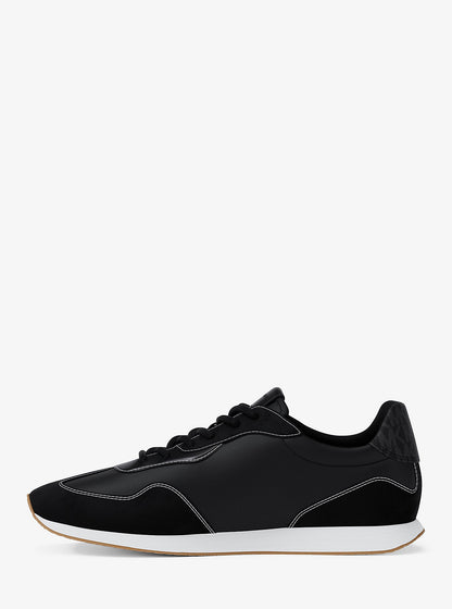 Essex Mixed-Media Trainer Black Black