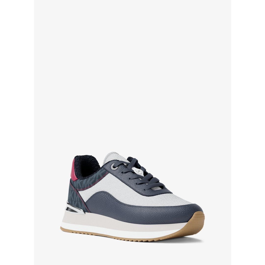 Michael Kors Hattie Mixed-Media Trainer