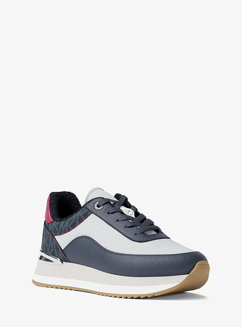 Michael Kors Hattie Mixed-Media Trainer