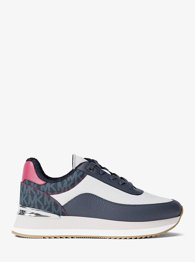Michael Kors Hattie Mixed-Media Trainer