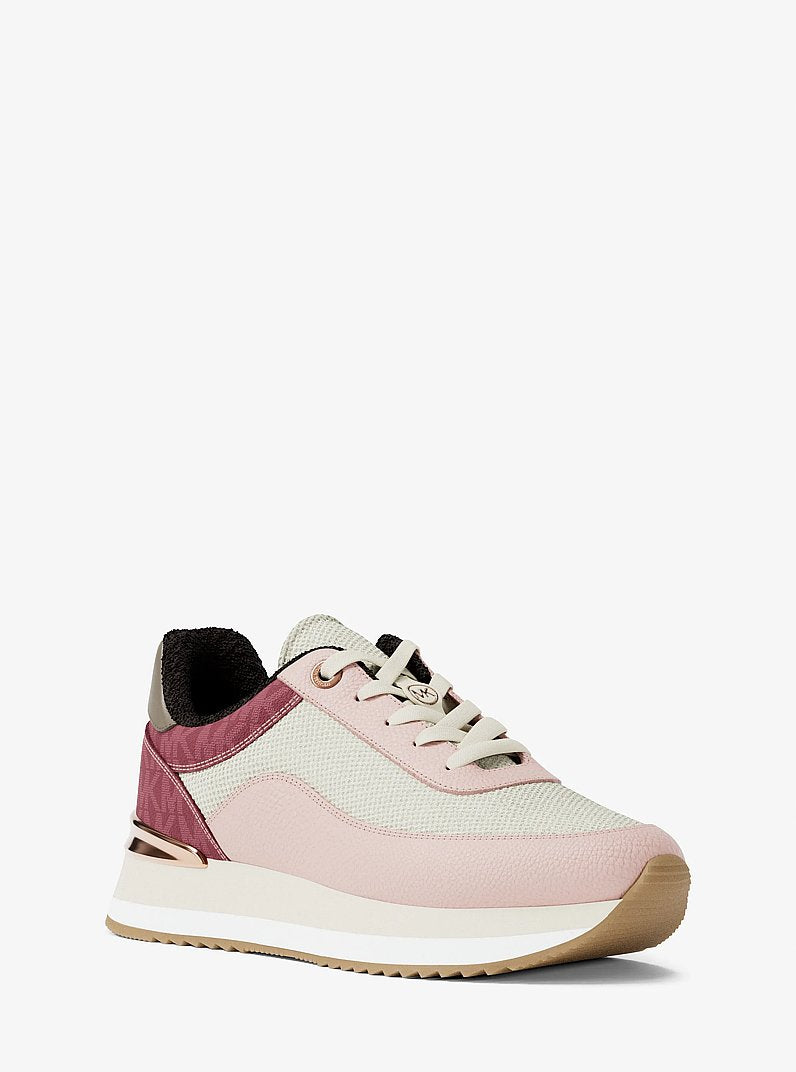 Michael Kors Hattie Mixed-Media Trainer