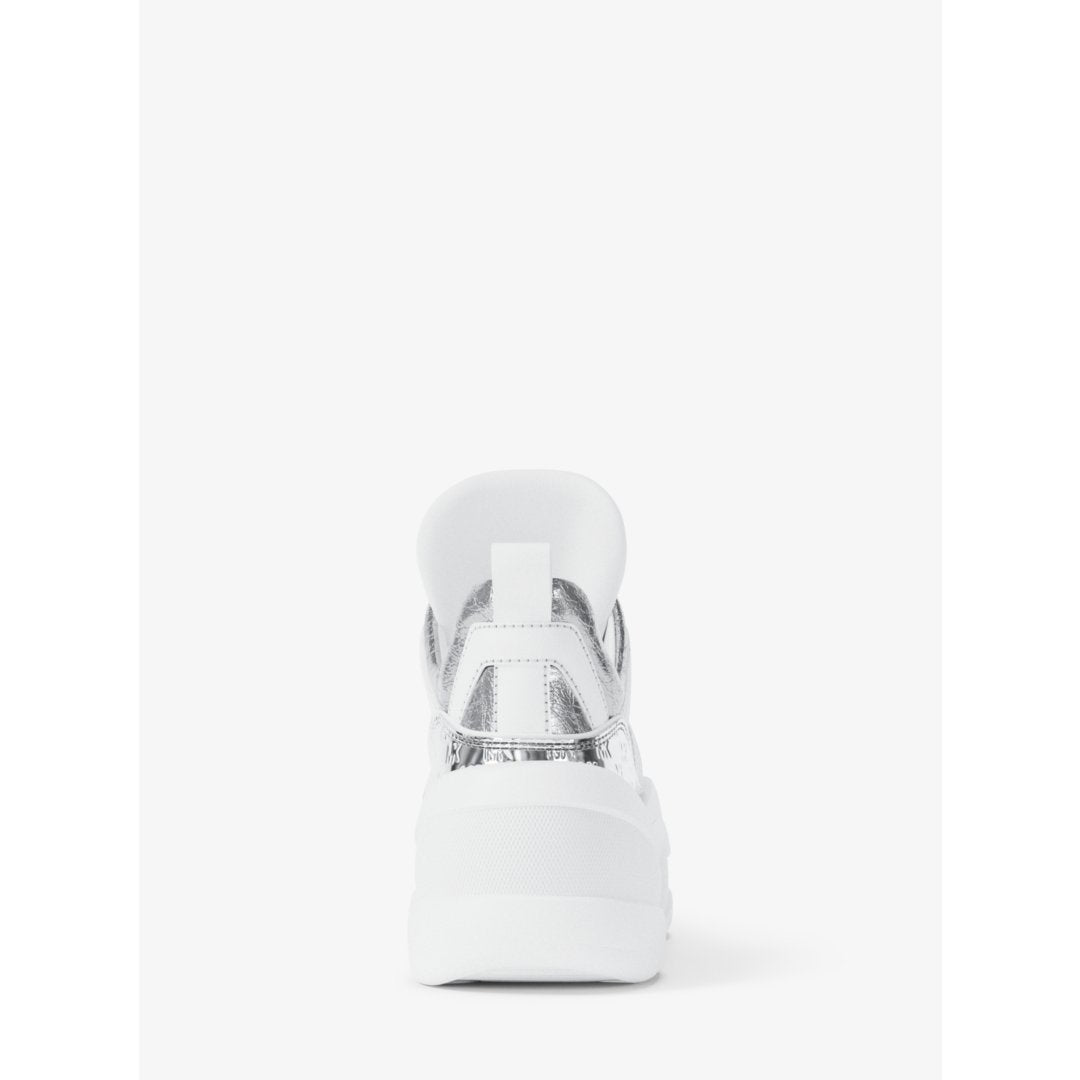 Michael Kors Olympia Mixed-Media Trainer