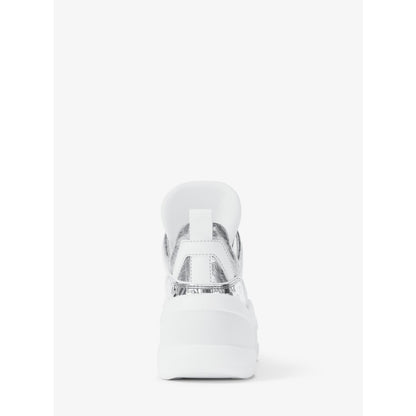 Michael Kors Olympia Mixed-Media Trainer