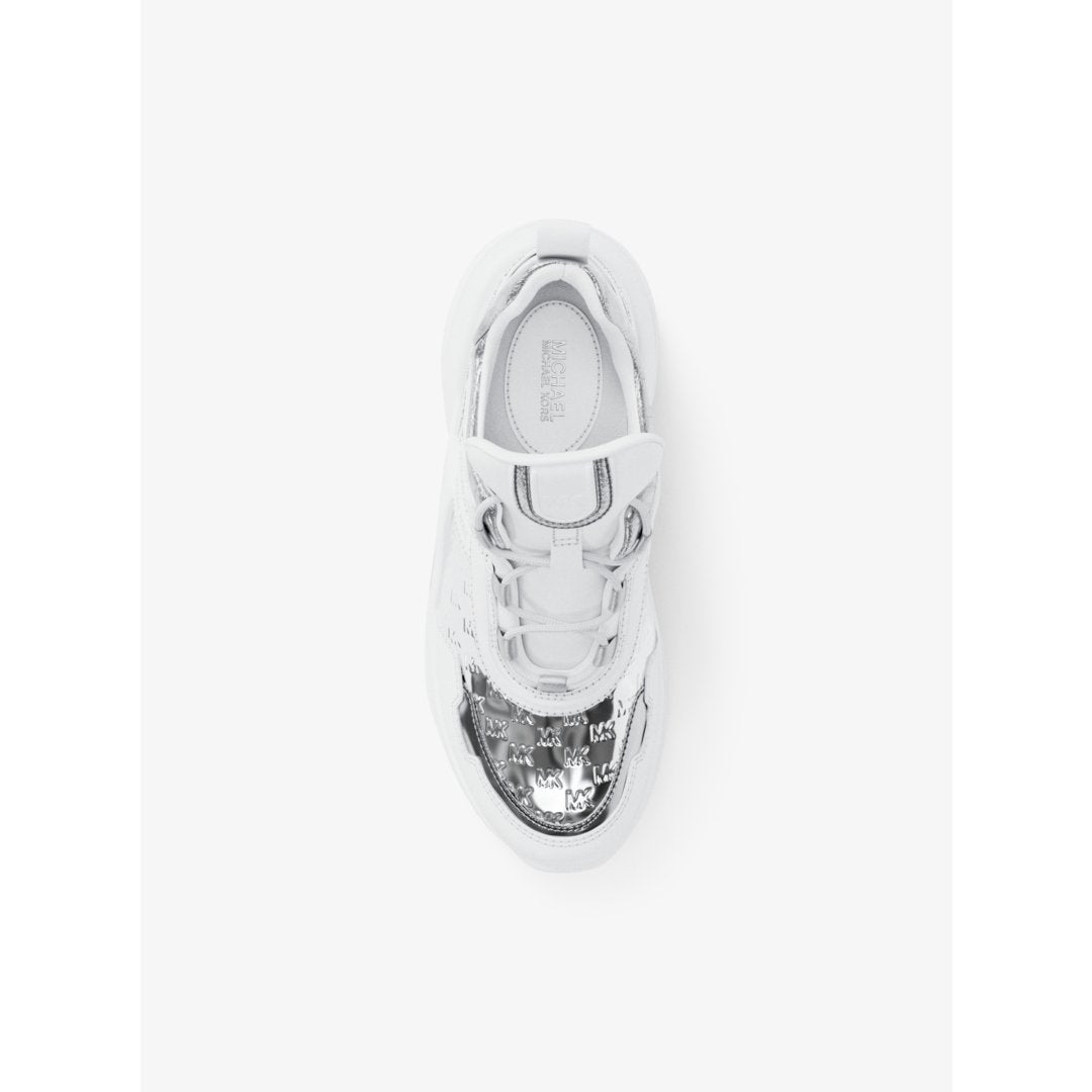 Michael Kors Olympia Mixed-Media Trainer