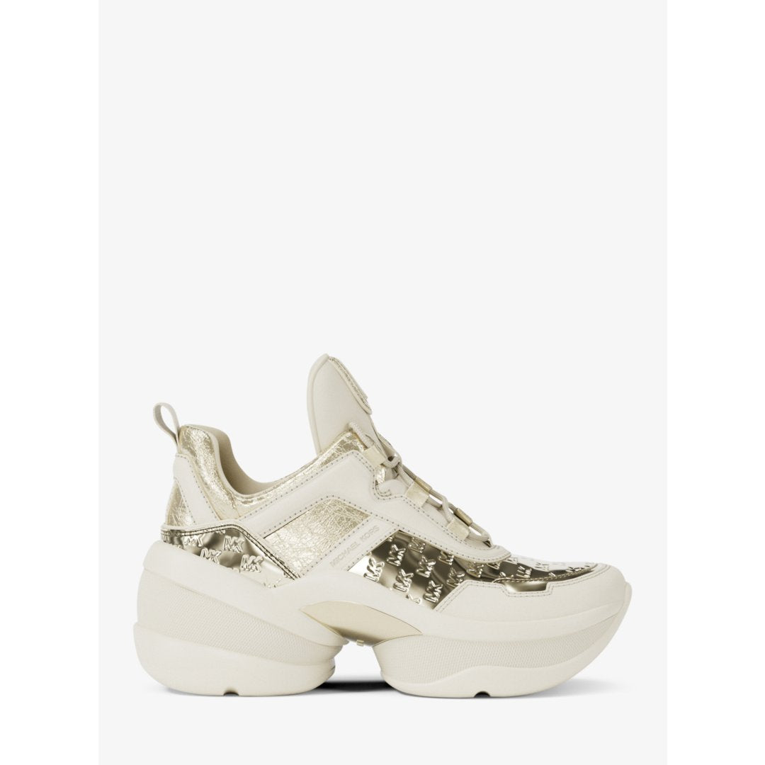 Michael Kors Olympia Mixed-Media Trainer