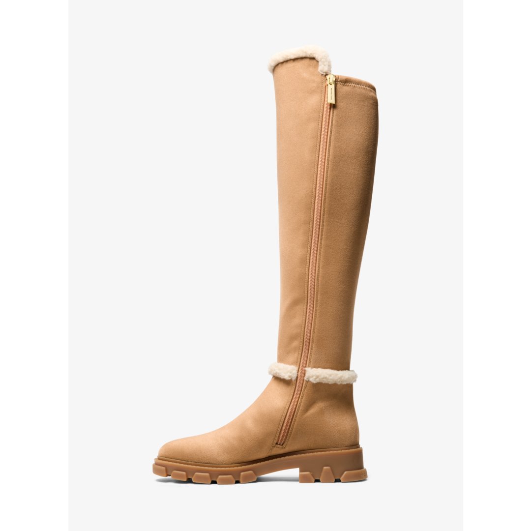 Michael Kors Ridley Faux Shearling Trim Riding Boot