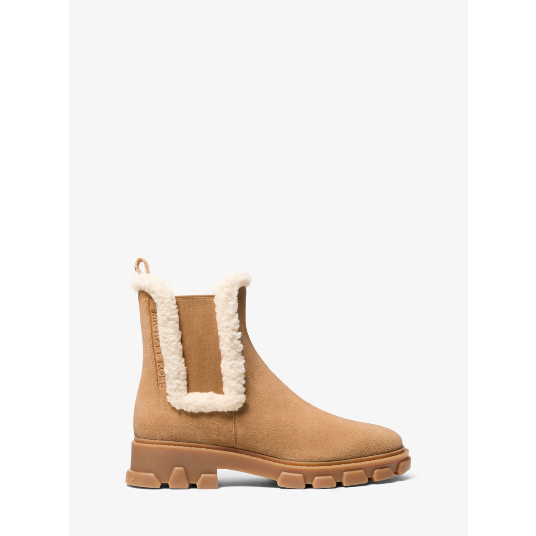 Michael Kors Ridley Suede and Faux Shearling Boot