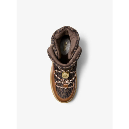 Michael Kors Romey Mixed-Media Lace-Up Boot