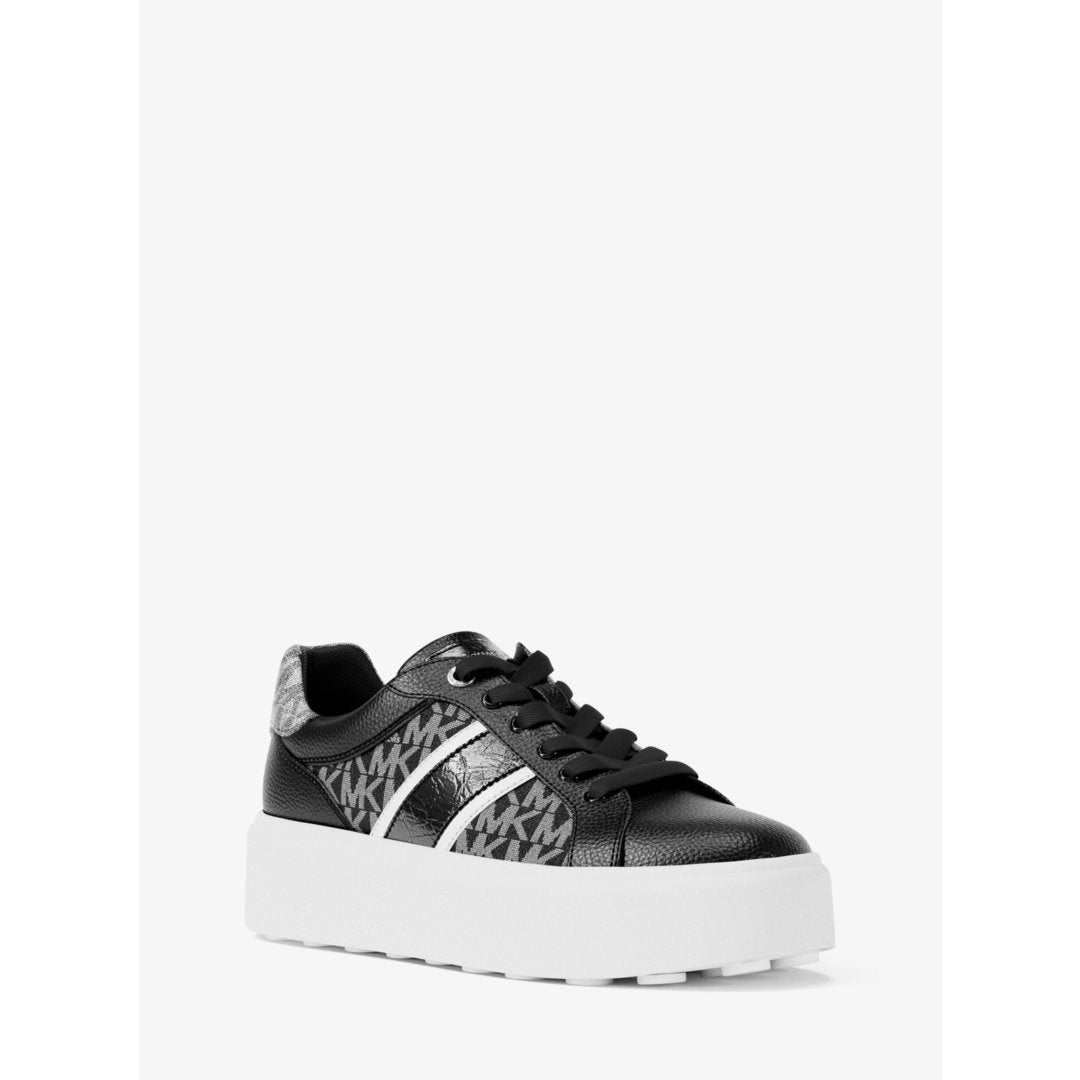 Michael Kors Romey Signature Logo Stripe Platform Sneaker