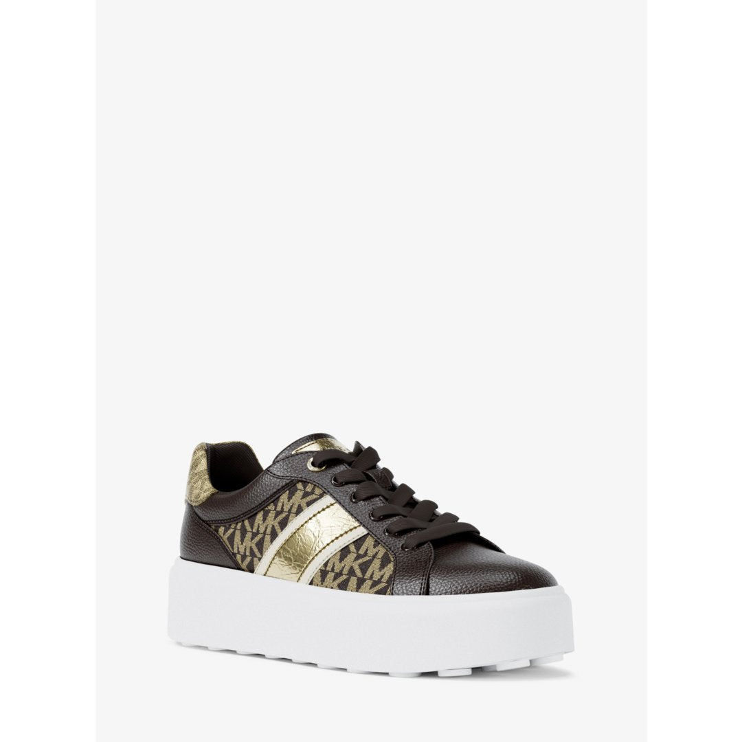Michael Kors Romey Signature Logo Stripe Platform Sneaker