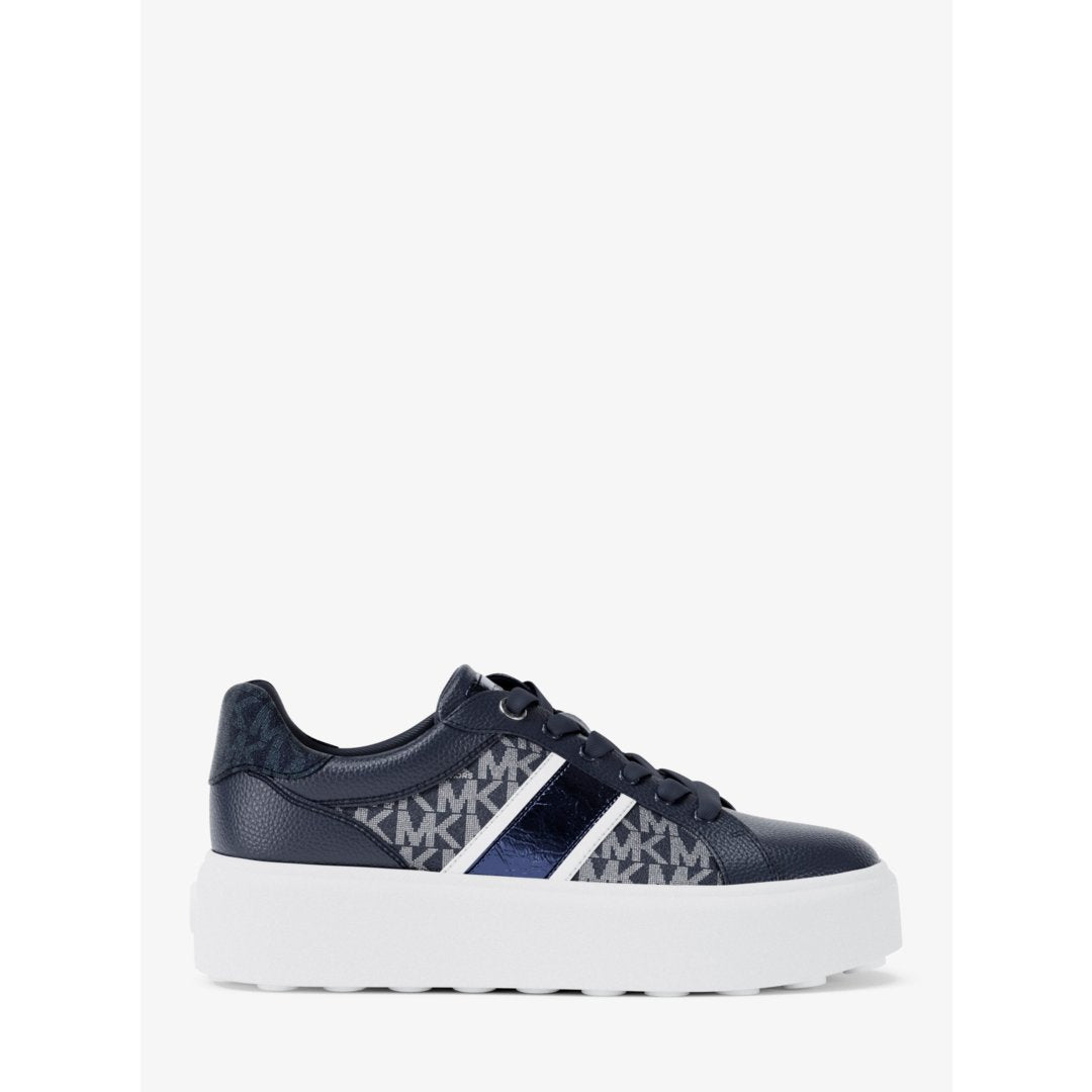 Michael Kors Romey Signature Logo Stripe Platform Sneaker