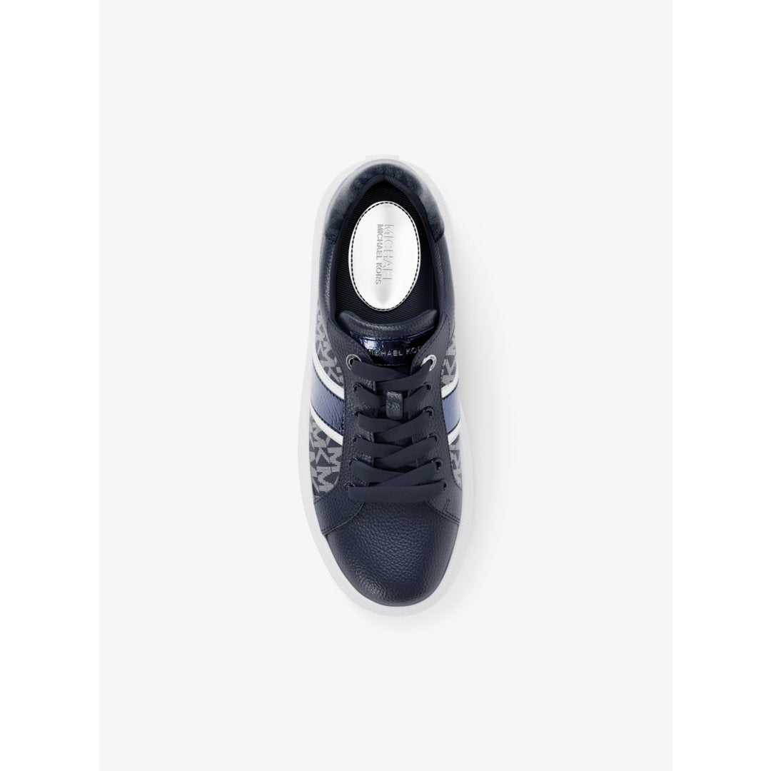 Michael Kors Romey Signature Logo Stripe Platform Sneaker