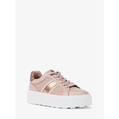 Michael Kors Romey Signature Logo Stripe Platform Sneaker