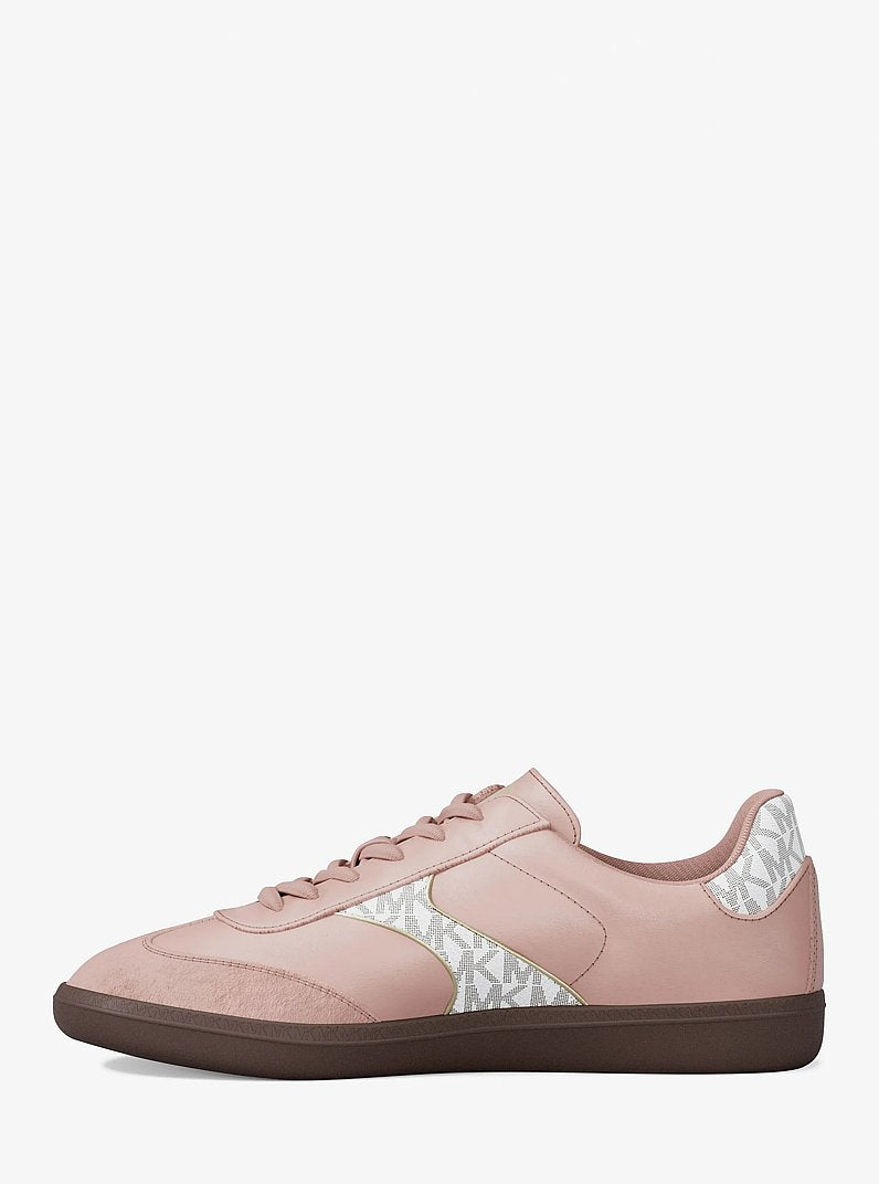 Michael Kors Benny Mixed-Media Sneaker POWDER BLUSH