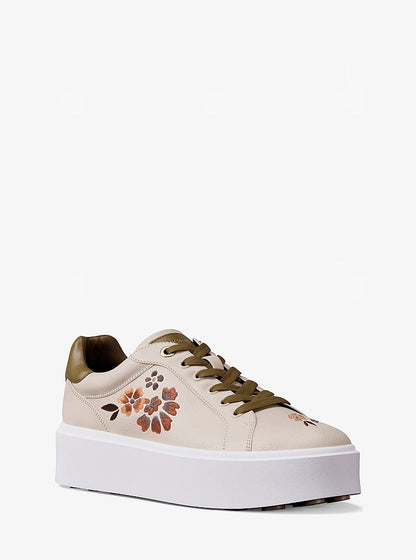 Michael Kors Romey Embellished Platform Sneaker CREAM MULTI