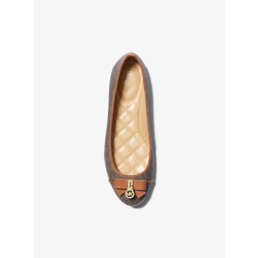 Michael Kors Honey Signature Logo Ballet Flat