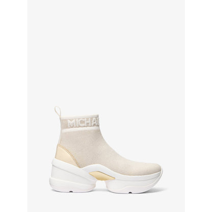Michael Kors Olympia Metallic Stretch Knit Boot