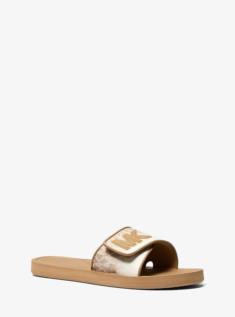 Michael Kors Palmer Ombr Signature Logo Slide Sandal