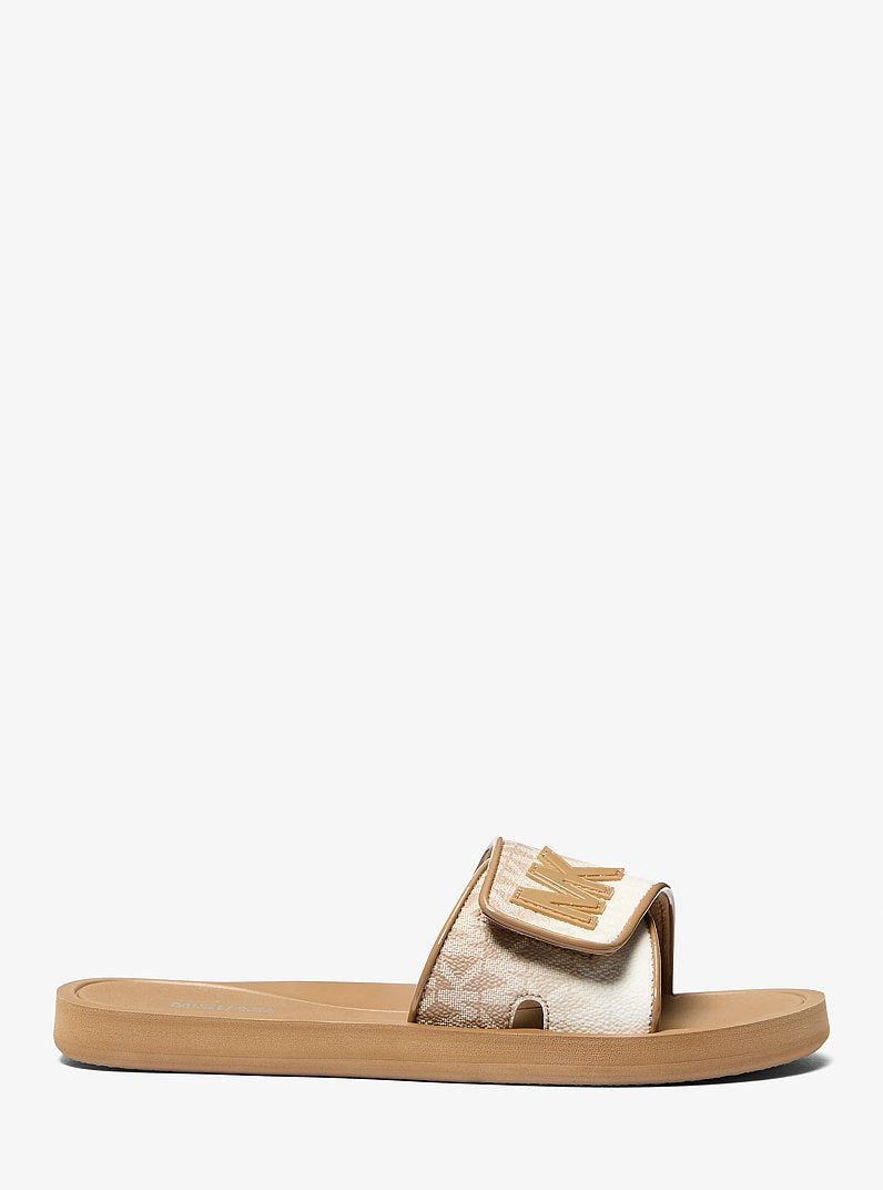 Michael Kors Palmer Ombr Signature Logo Slide Sandal