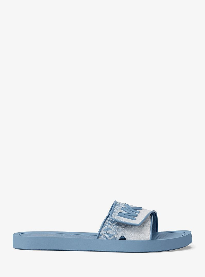Michael Kors Palmer Ombr Signature Logo Slide Sandal