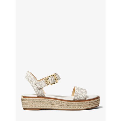 Michael Kors Richie Signature Logo Platform Espadrille Sandal