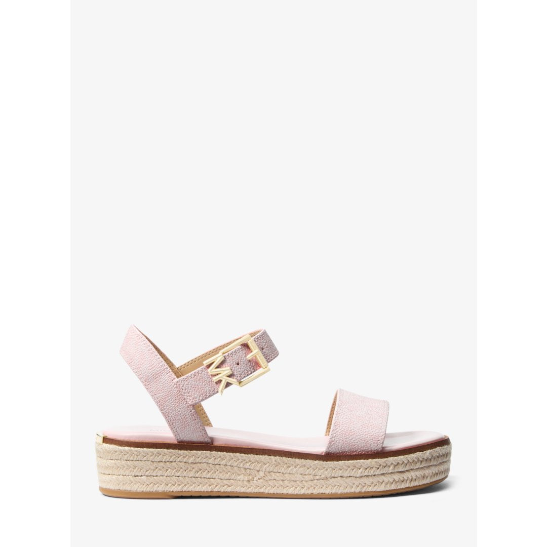 Michael Kors Richie Signature Logo Platform Espadrille Sandal