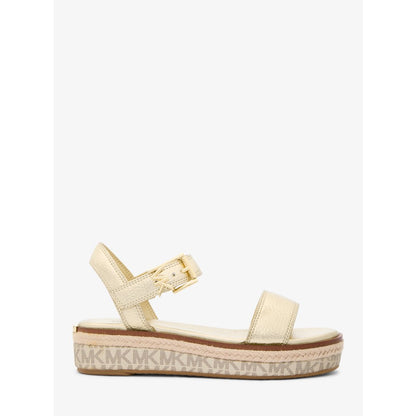 Michael Kors Richie Metallic Platform Espadrille Sandal