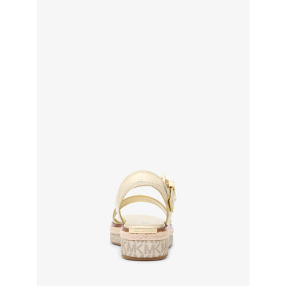 Michael Kors Richie Metallic Platform Espadrille Sandal