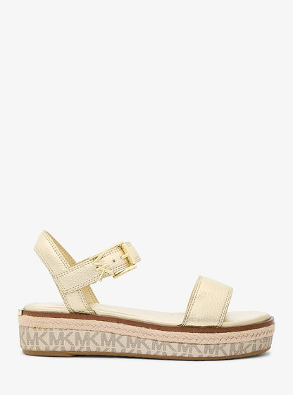 Michael Kors Richie Metallic Platform Espadrille Sandal