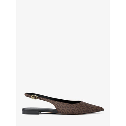 Michael Kors Amali Signature Logo Slingback Flat