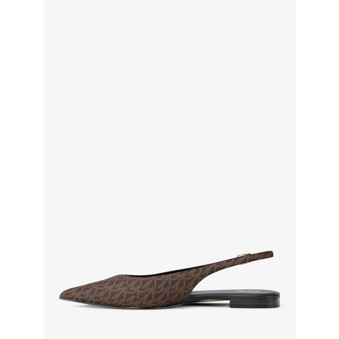 Michael Kors Amali Signature Logo Slingback Flat