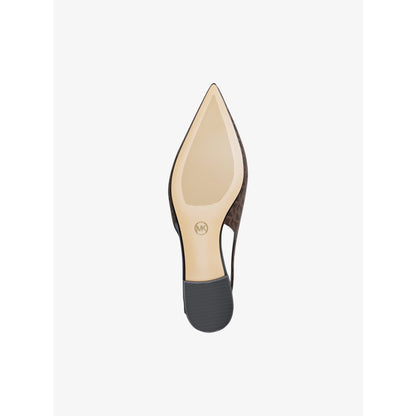Michael Kors Amali Signature Logo Slingback Flat