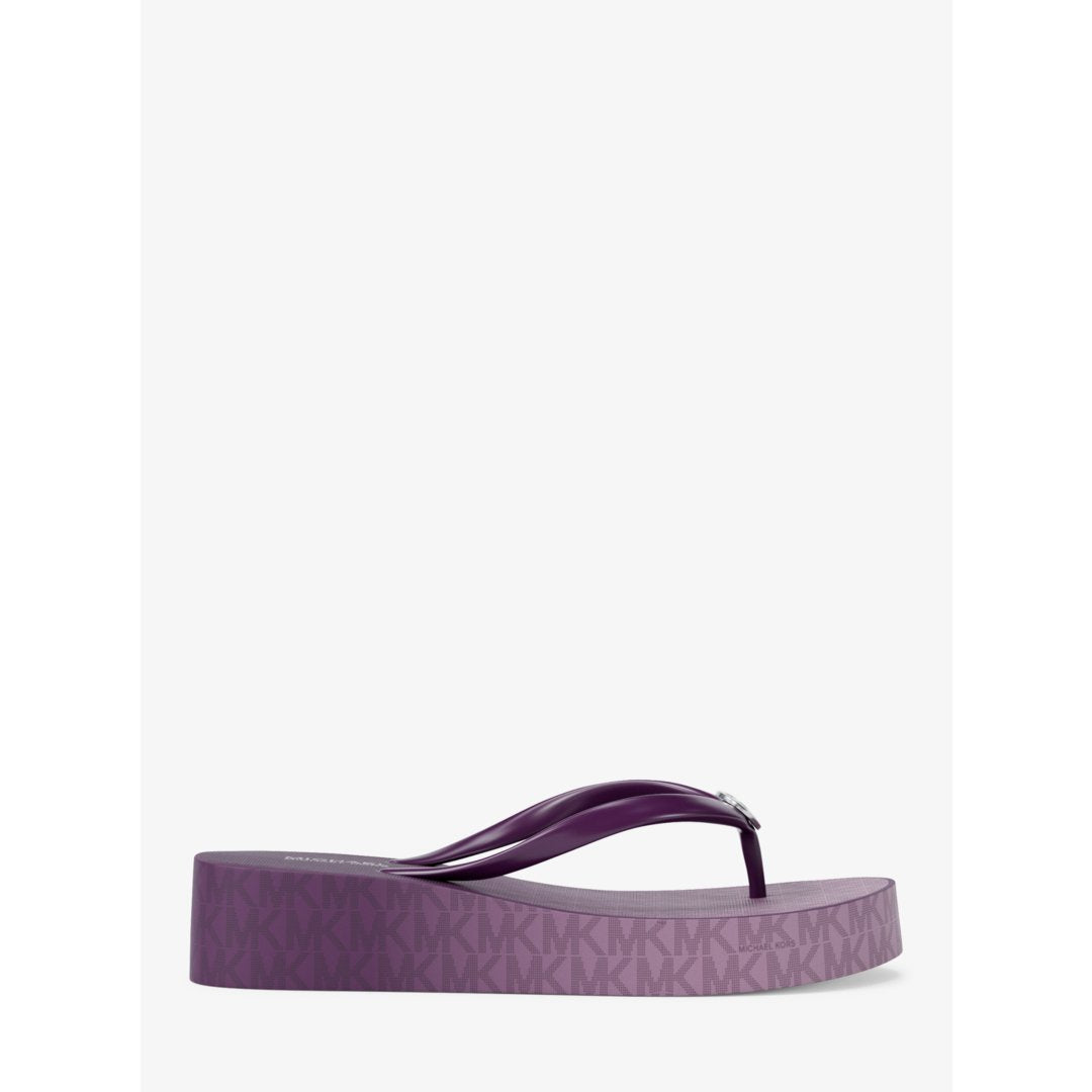 Michael Kors Bedford Ombr Signature Logo Flip Flops
