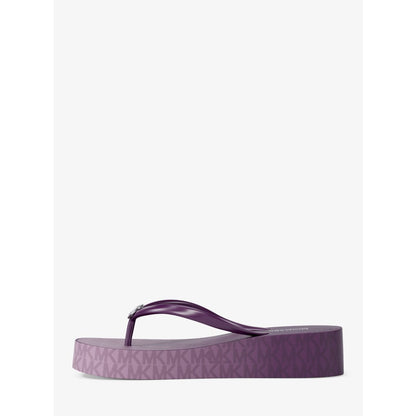 Michael Kors Bedford Ombr Signature Logo Flip Flops