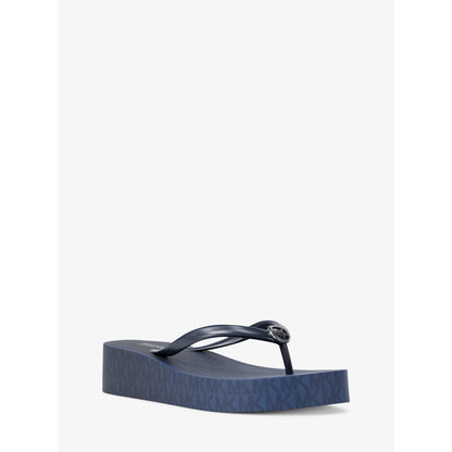Michael Kors Bedford Ombr Signature Logo Flip Flops