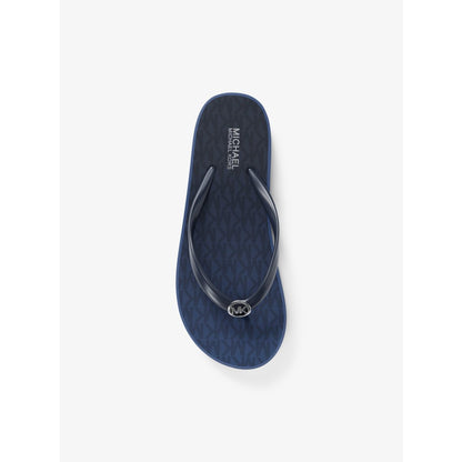 Michael Kors Bedford Ombr Signature Logo Flip Flops