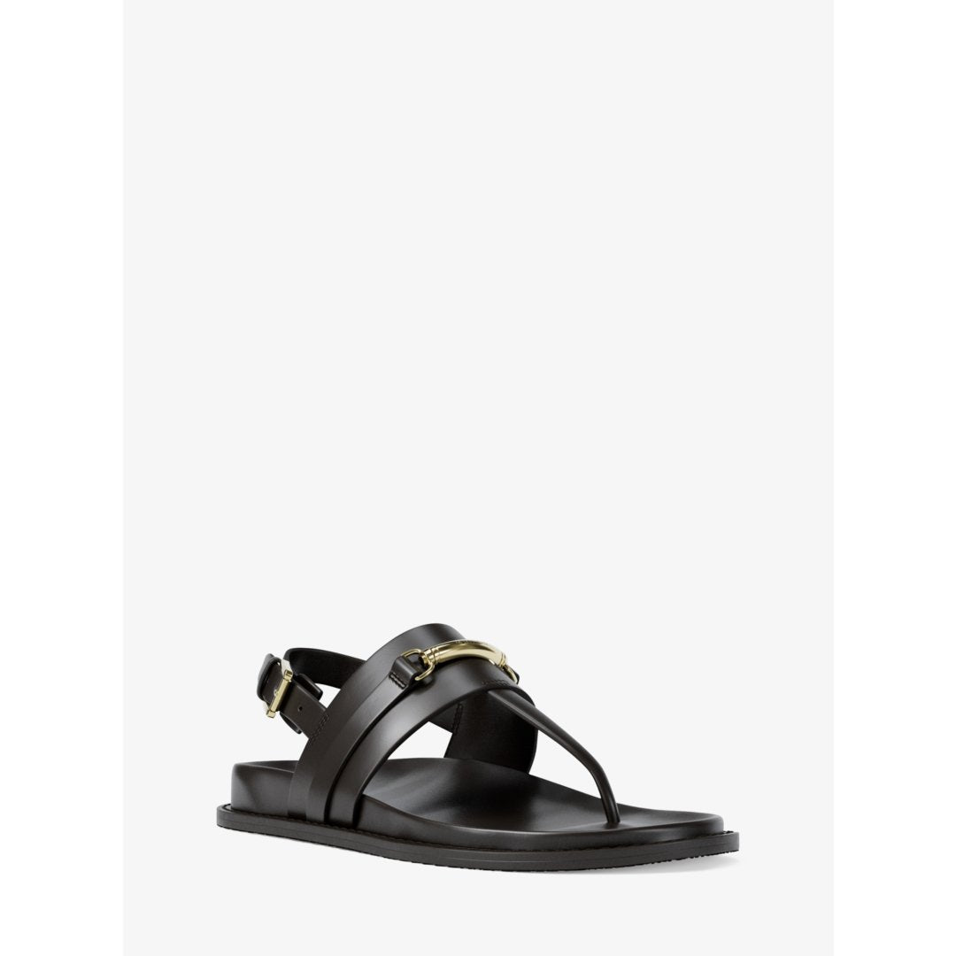 Michael Kors Carson Leather T-Strap Sandal
