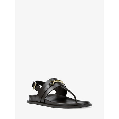 Michael Kors Carson Leather T-Strap Sandal