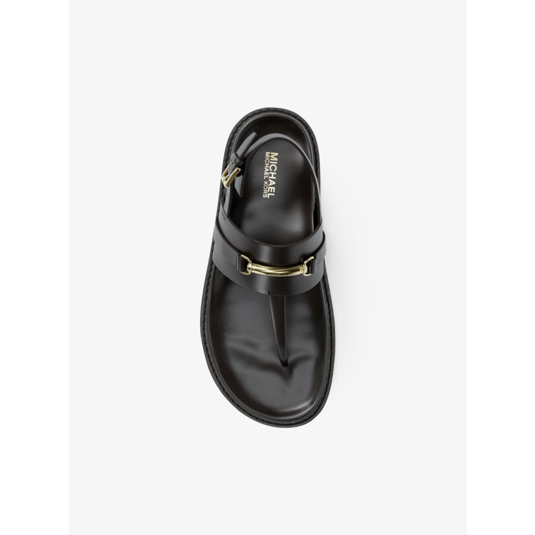 Michael Kors Carson Leather T-Strap Sandal