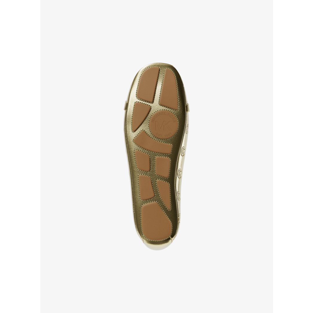 Michael Kors Fulton Metallic Logo Debossed Moccasin