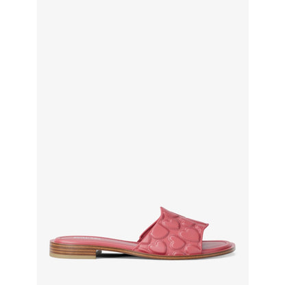 Michael Kors Hannah Heart Embroidered Slide Sandal
