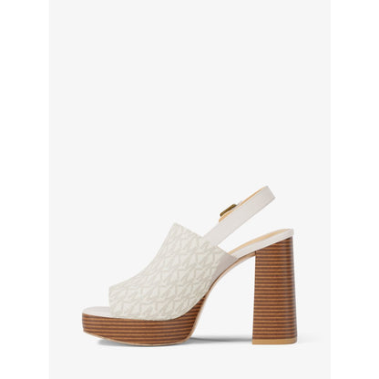 Michael Kors Kehlani Signature Logo Platform Sandal